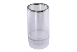 Bucket, Wine Frosted with Chrome Trim