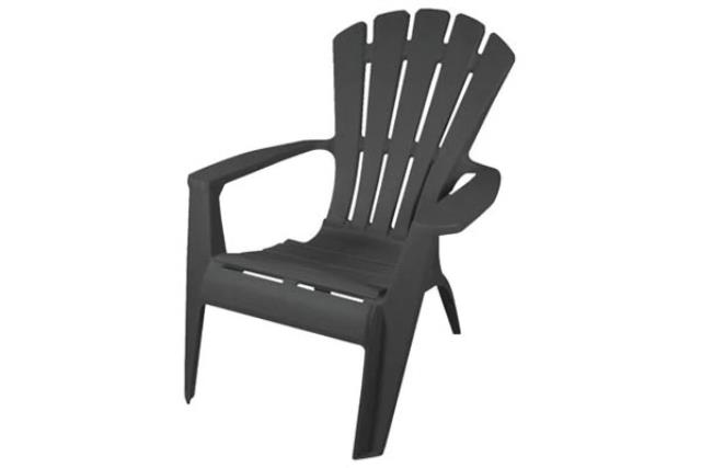 Chair, Adirondack Resin Dark Grey
