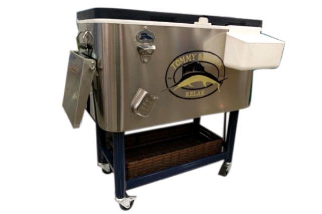 Cooler, 100 Qt Stainless W/ Casters
