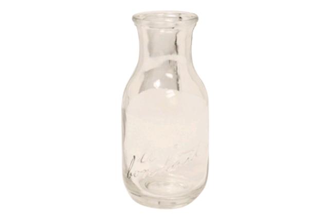 Vase, Vintage Milk Bottle 5"