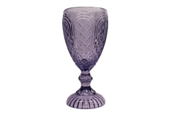 Glass, Goblet 10.5 Oz Lavender Vintage