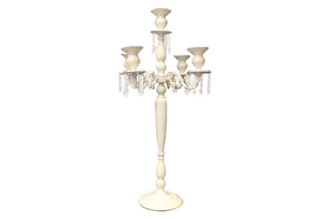Candelabra, White Glam 5 - Light