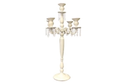 Candelabra, White Glam 5 - Light