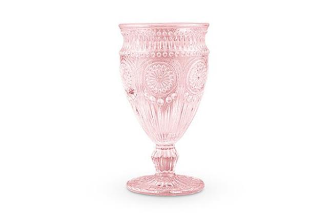 Glass, Goblet 12.5 Oz Blush Vintage