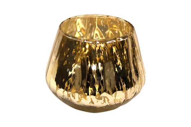 Votive, Gold Mercury Tulip 3.5"