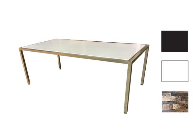 Coffee Table, Industrial Metal/Plexi