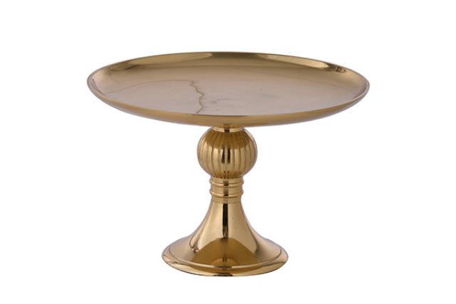 Cake Stand, 13.5" Venetucci Gold
