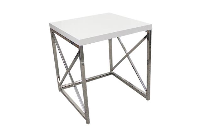 Side Table, Monarch (Lg) White