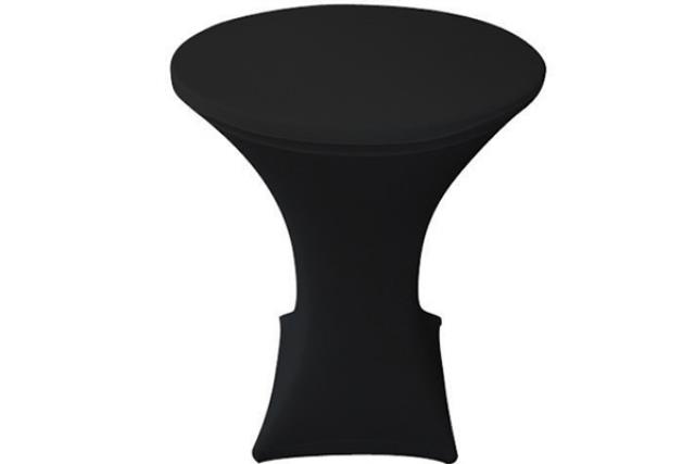 32" Rnd (42"h) Black Spandex
