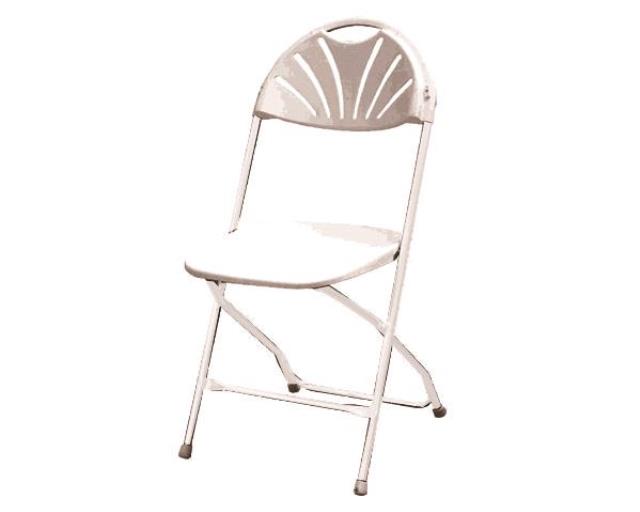 Chair, Folding Snow White, Fan-Back