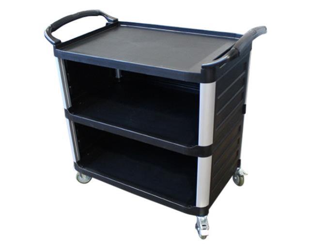 Cart, 3 - Shelf Bus (Black)