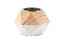 Votive, Wooden Geometric 2.5"