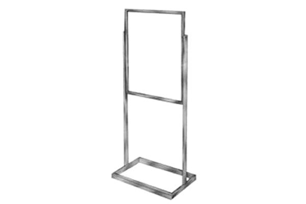 Sign Holder, Chrome Square Base