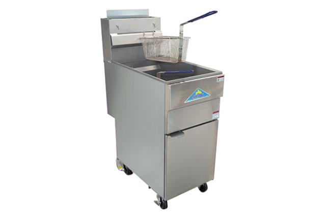 Deep Fryer, Floor-Standing W/ Casters