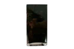 Vase, Black Square 4" X 8"