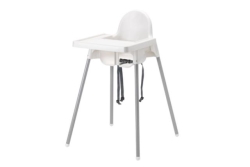 High Chair, White W/ Tray