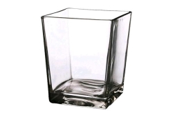 Vase, Square 5.5" X 6.75"h (Taper)