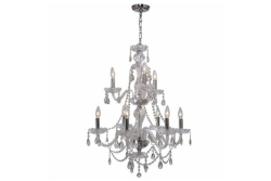 Chandelier, Crystal Tiered
