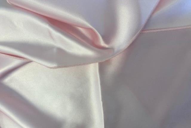 Tie, Light Pink Satin (Square Ends)