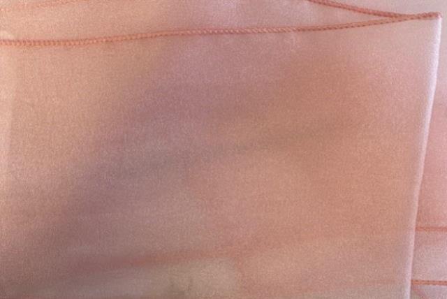 Tie, Light Pink Organza (Square Ends)