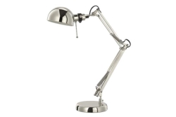 Lamp, Nickel Plated Work 14"