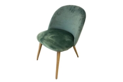 Chair, Green Velvet