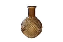 Bulb Vase, Amber