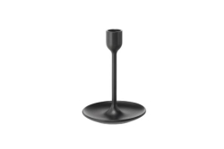 Candlestick Holder, Black 5.75"