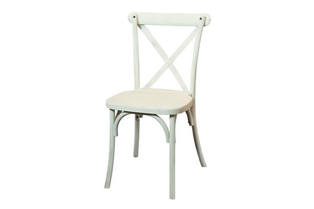 Chair, Vineyard Whitewash Resin