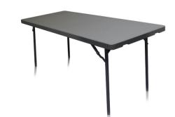 Table, Banquet 6'x30" D.grey Plastic