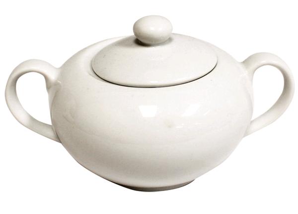 Classic White, Sugar Bowl W/Lid