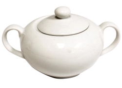 Classic White, Sugar Bowl W/Lid