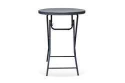 Table, Round 32"x42" High D.grey Plastic