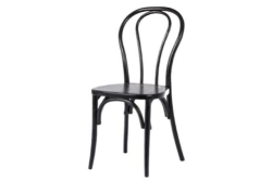 Chair, Bentwood Black Wood (Nn)