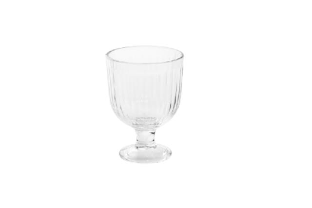 Glass, Goblet Ribbed 9 Oz