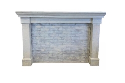 Fireplace, Faux White