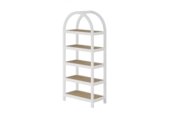Back Bar, Chandler White Stain/Cane Inserts (Nn)