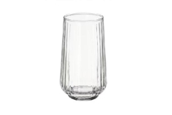 Vase, Clear Ribbed 6"