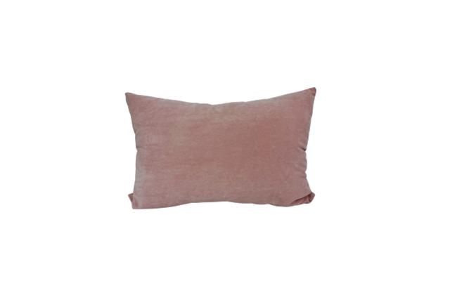 Pillow, Blush Velvet Rectangular