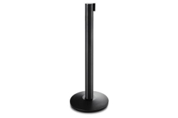 Stanchion, Black 6' Tape Top