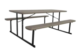 Table, Picnic Folding Brown (Woodgrain)