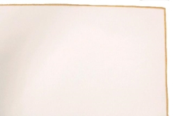 Napkin, White W/Gold Edge
