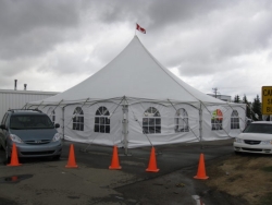 Tent, 40' X 40' Pole White