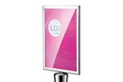 Sign Holder for Chrome Deluxe Stanchion