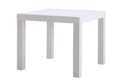 Side Table, White Square