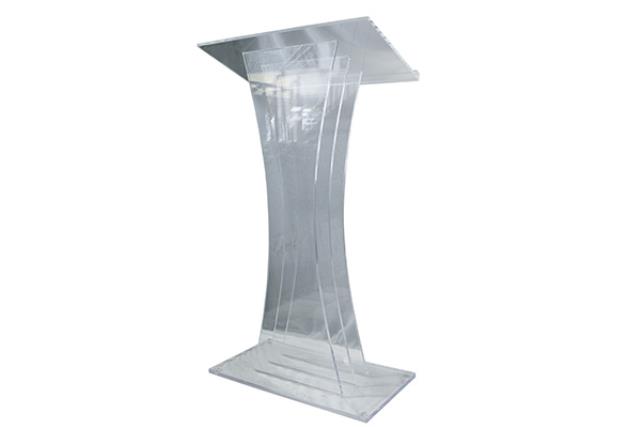 Podium, Clear 3 Panel Acrylic