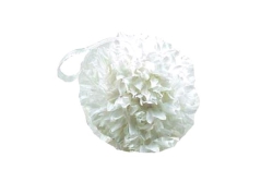 Floral Ball, 12" Fluffy White