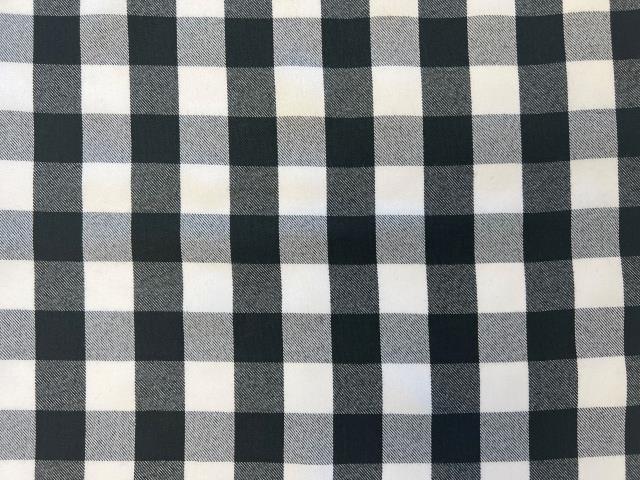 120" Rnd Blk/Wht Check Signature
