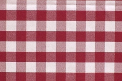 90" Rnd Red/Wht Check Signature