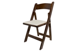 Chair, Folding Walnut Wooden